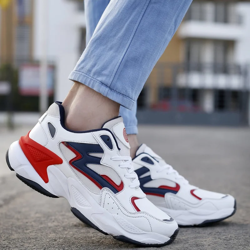 Bacca Bucci White Red Zeus Running, Training Shoes for Men | Best Price UAE